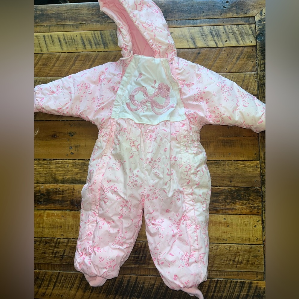 18 month girls TidyKins vintage snow suit